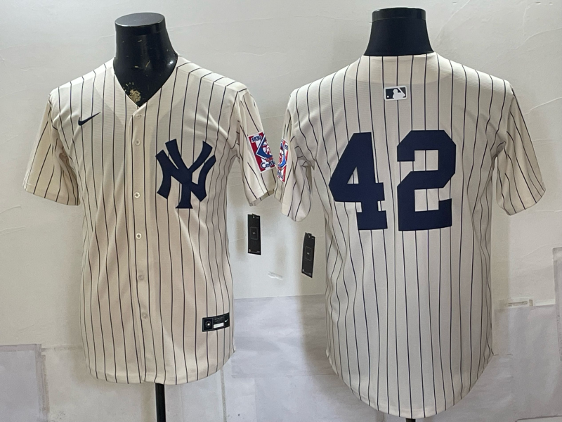 Men 2026 New York Yankees #42 white Nike MLB Jersey 0805->chicago cubs->MLB Jersey